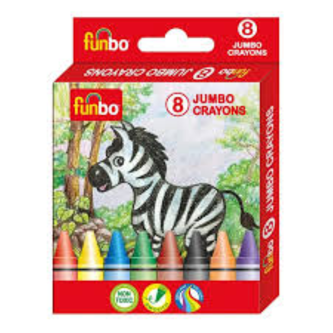 FUNBO CRAYONS 8PCS FO-JCR-08